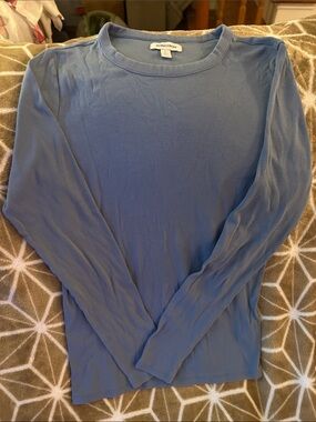 Nordstrom Men's Long-Sleeve Crewneck Shirt - Blue